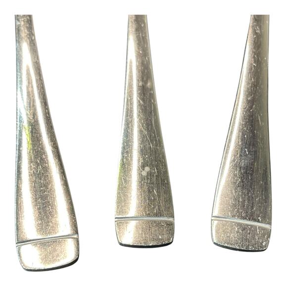 Oneida Mercer Mirror 18/10 Stainless Steel Teaspoons Set of 3 Discontinued - Picture 6 of 8